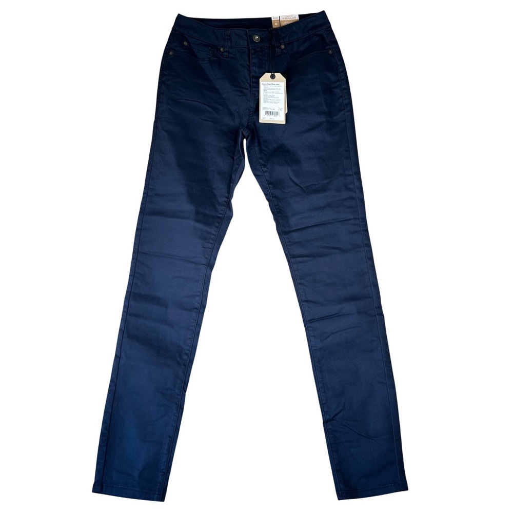 Prana Kayla High Rise Jean Indie Blue Organic Cotton Stretch Denim Womens 0 RG